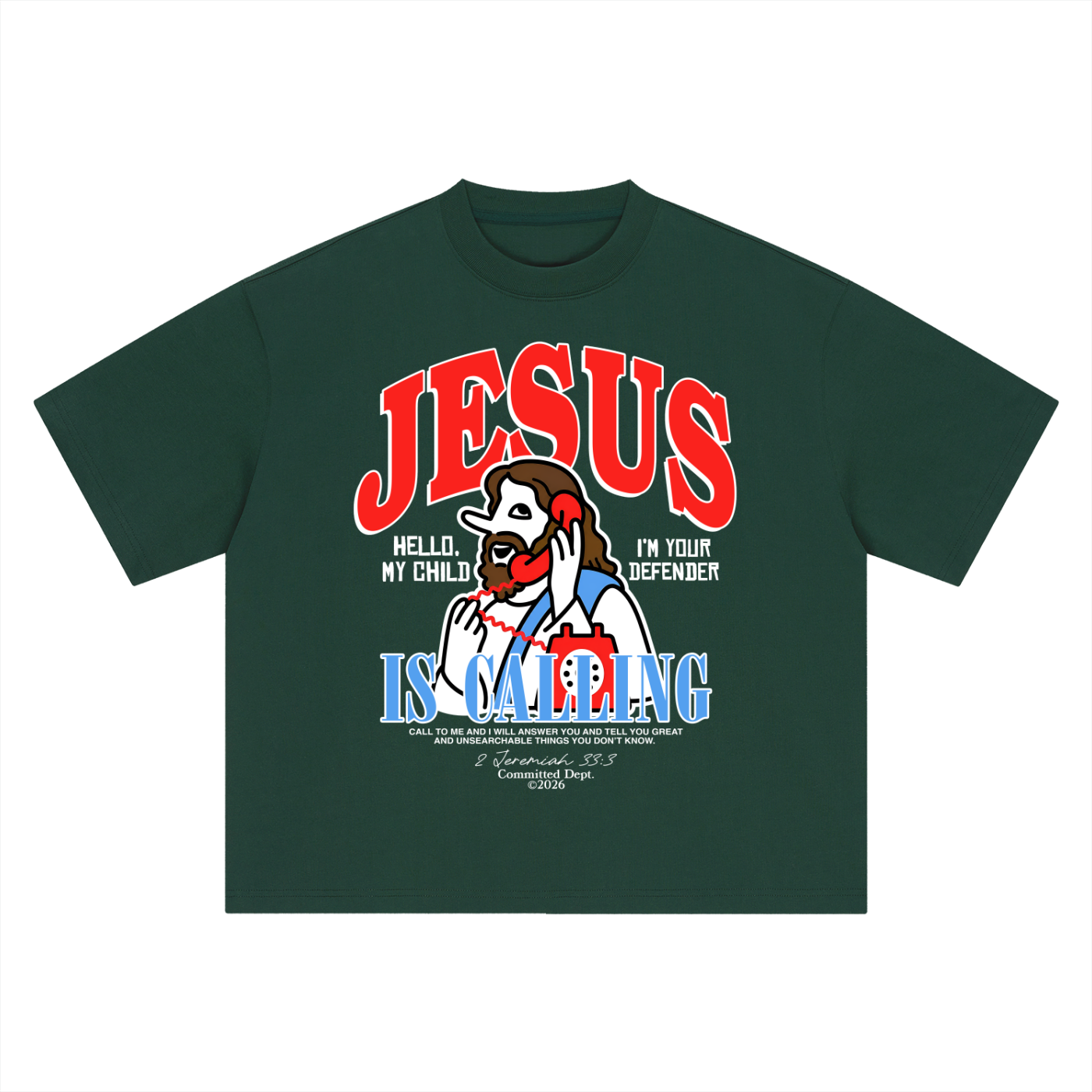 Call on Him Oversized T-Shirt