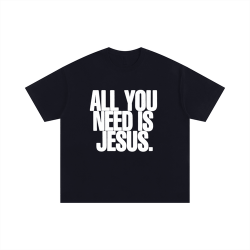 All You Need is Jesus Oversized Cotton T-Shirt
