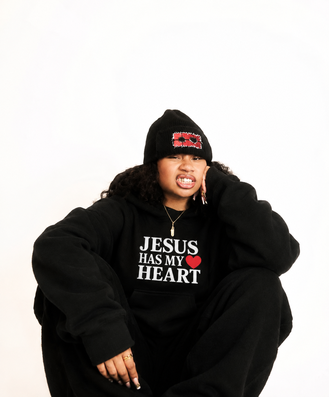 Jesus Has My Heart Heavyweight Hoodie