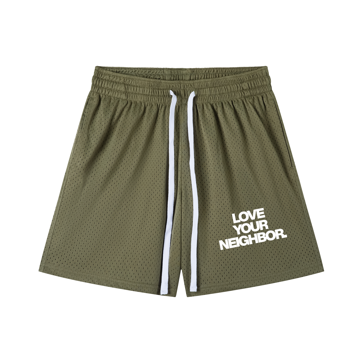 Mesh Drawstring Shorts