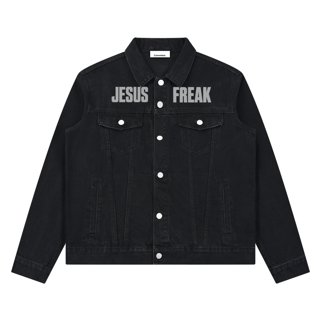Jesus Freak Vintage Wash Denim Jacket