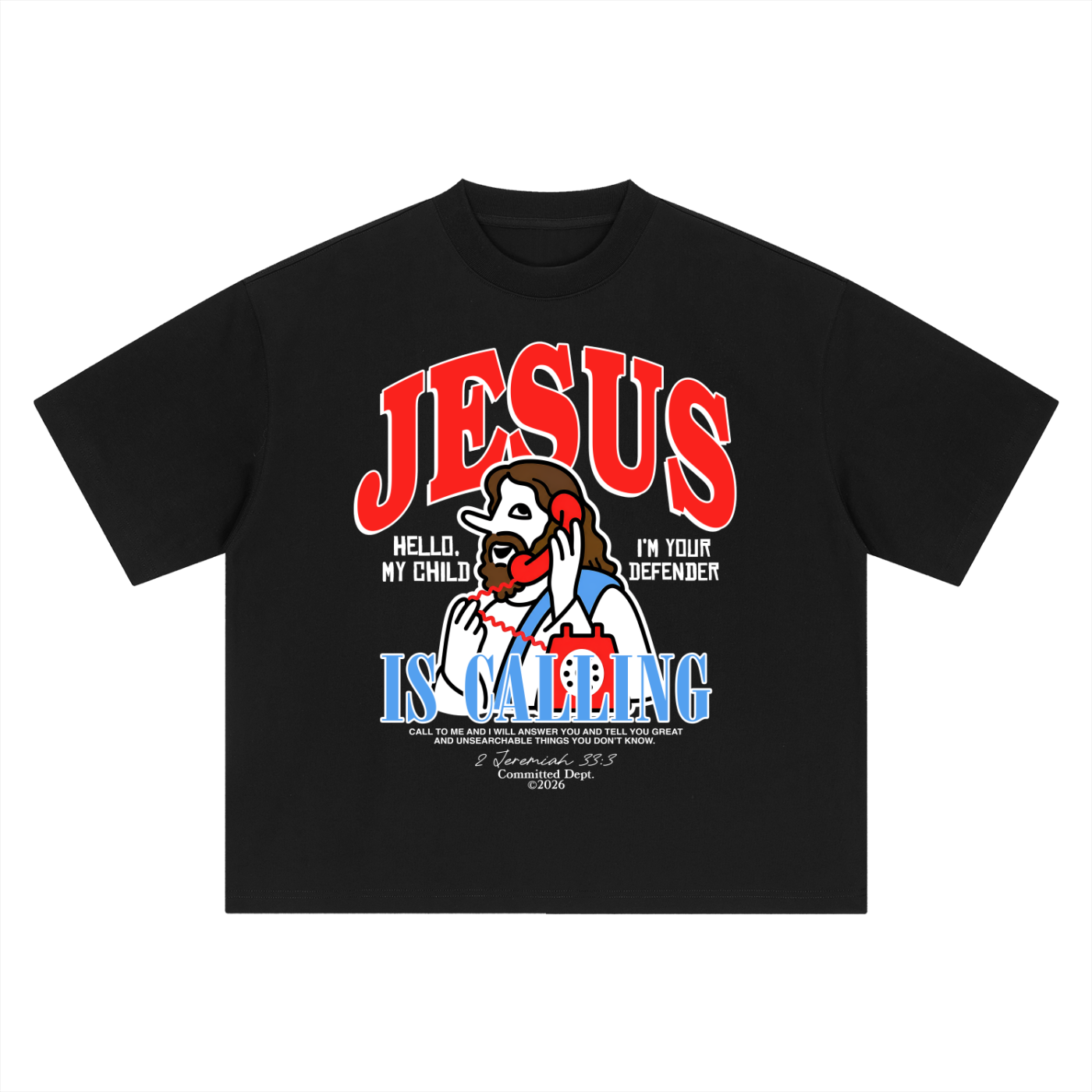 Call on Him Oversized T-Shirt