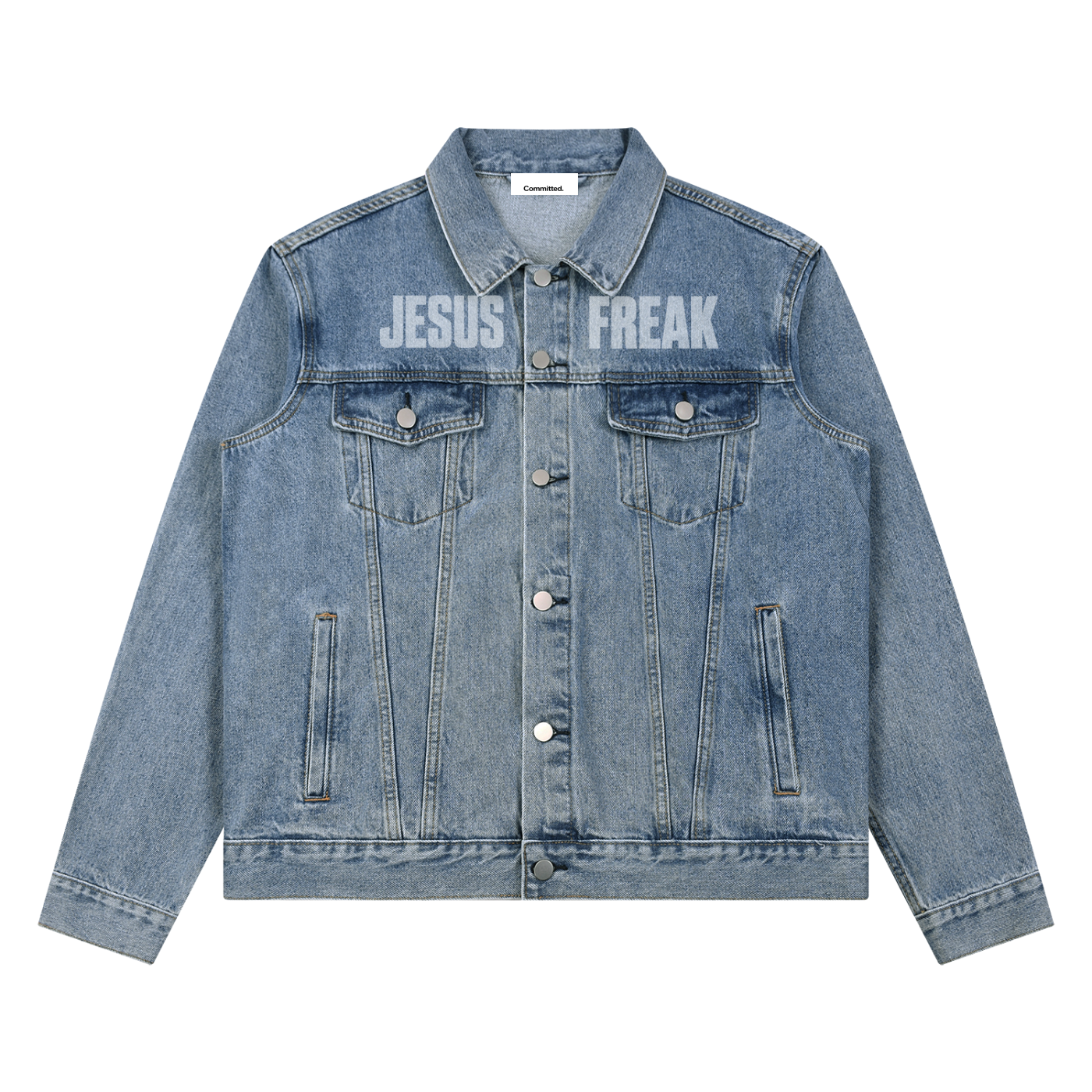 Jesus Freak Vintage Wash Denim Jacket
