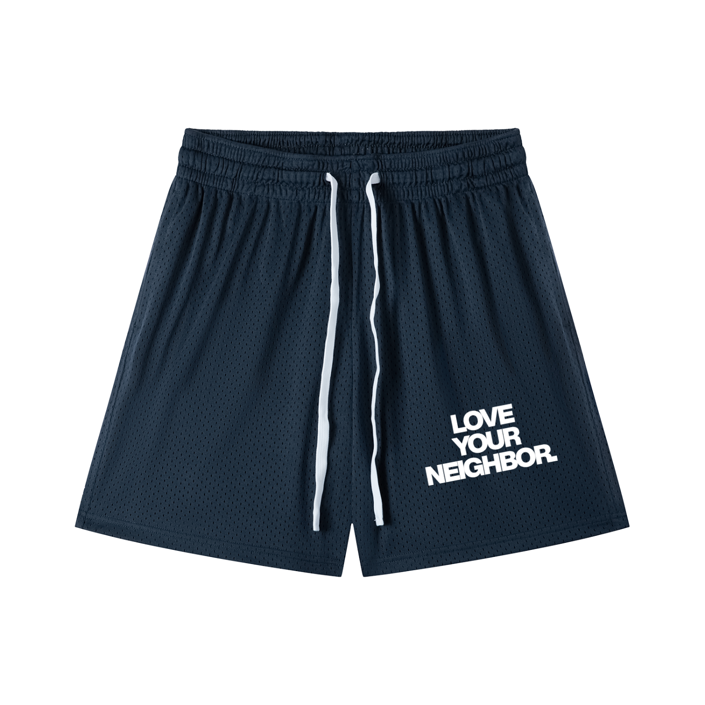 Mesh Drawstring Shorts