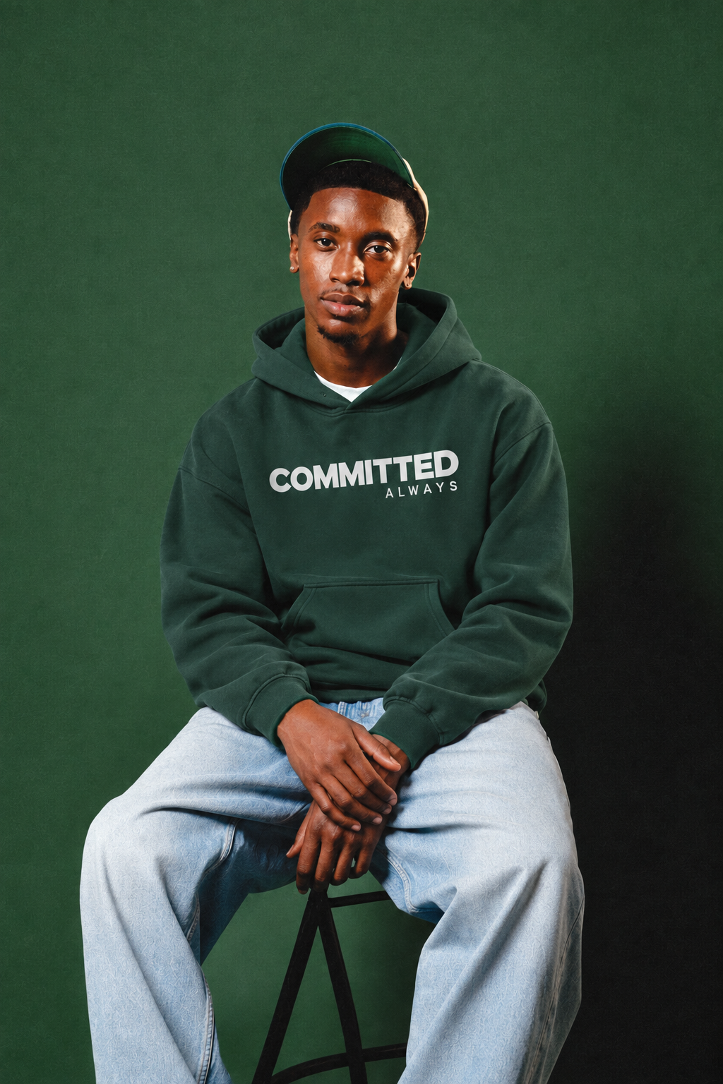 Committed Oversize Fleeced Hoodie