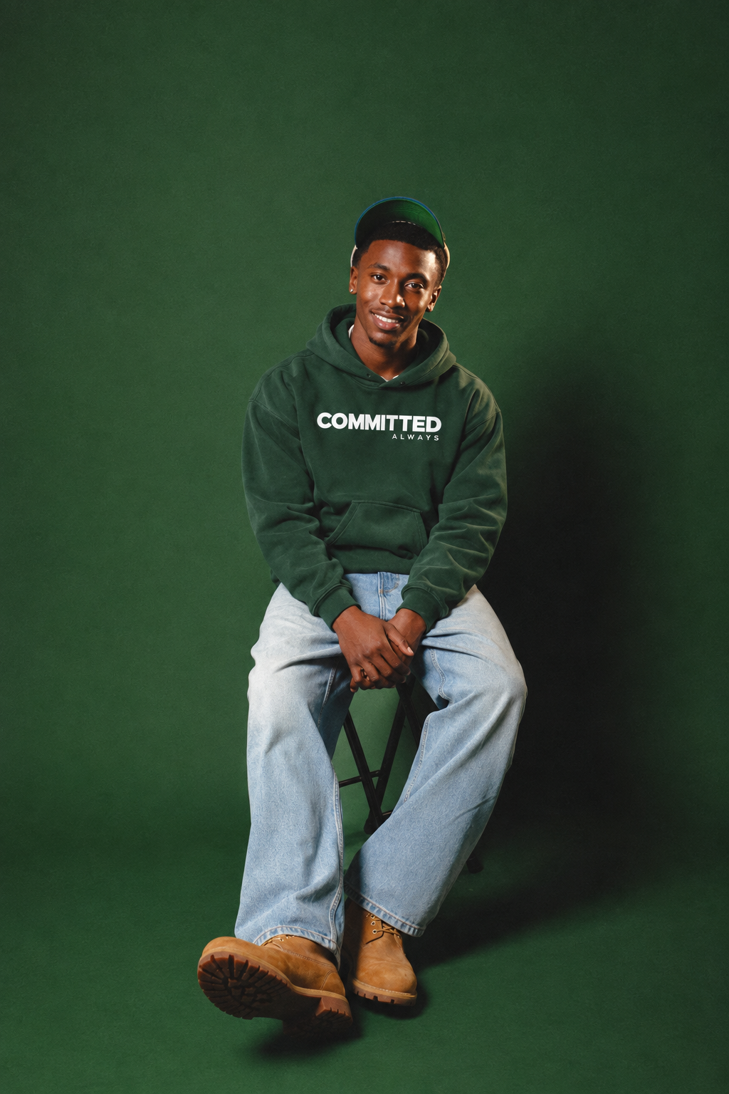 Committed Oversize Fleeced Hoodie