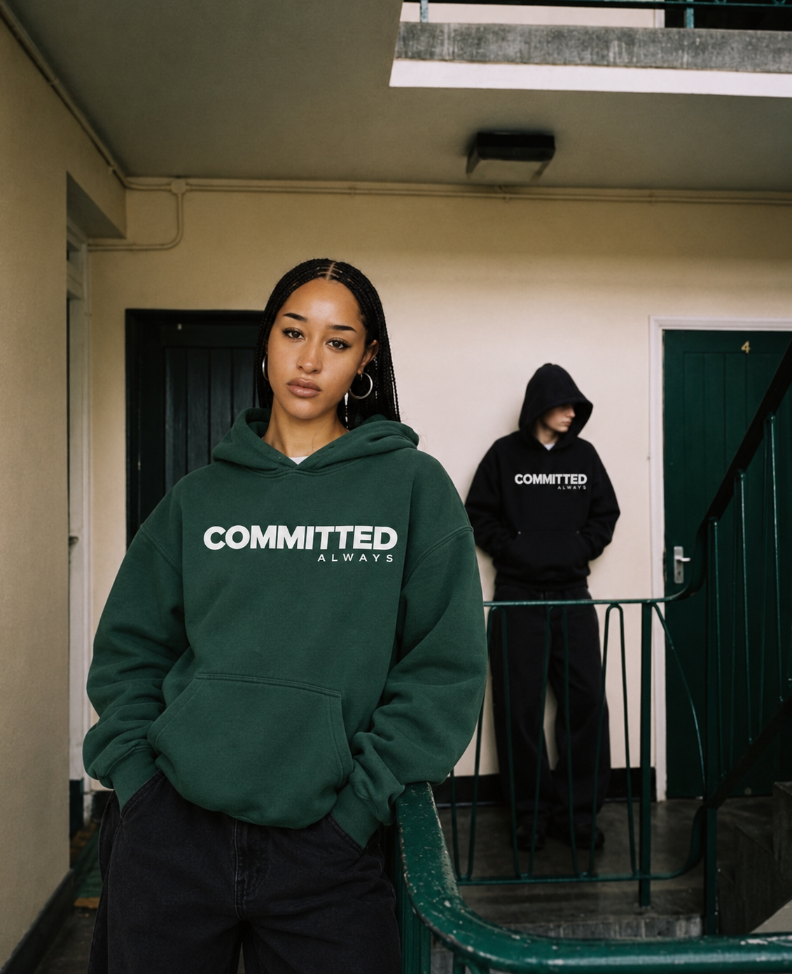 Committed Oversize Fleeced Hoodie