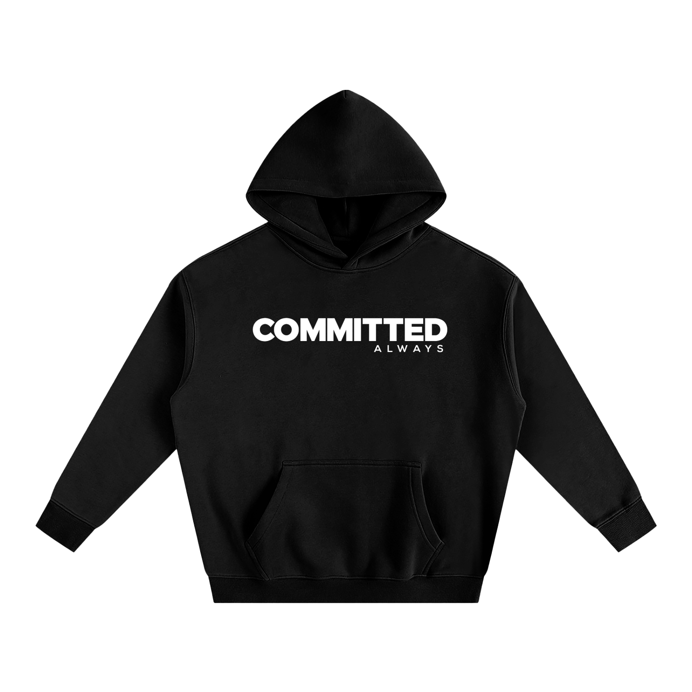 Committed Oversize Fleeced Hoodie